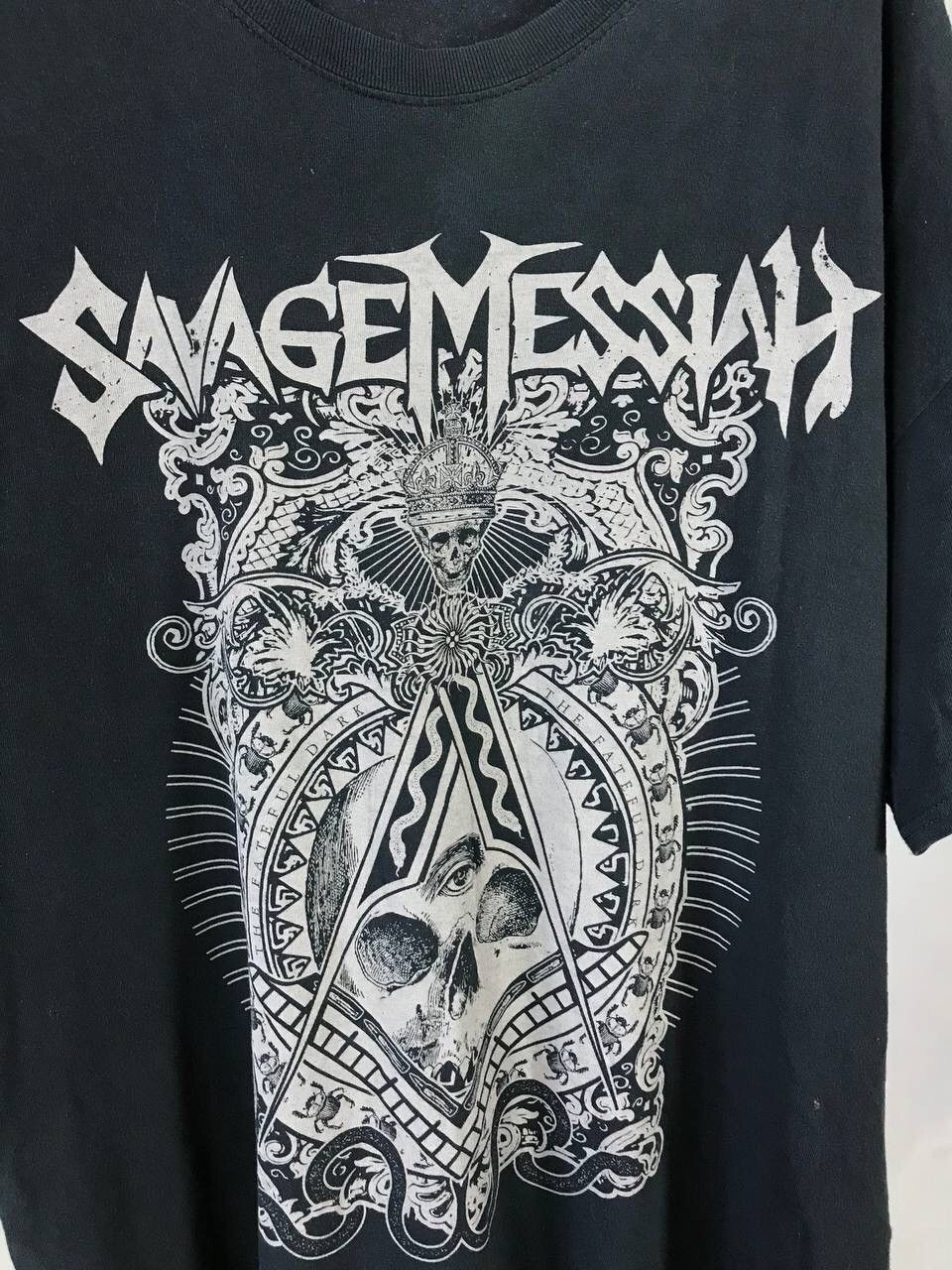 Band Tees Savage Messiah vintage rock skulls tee Size US XXL / EU 58 / 5 - 3 Thumbnail