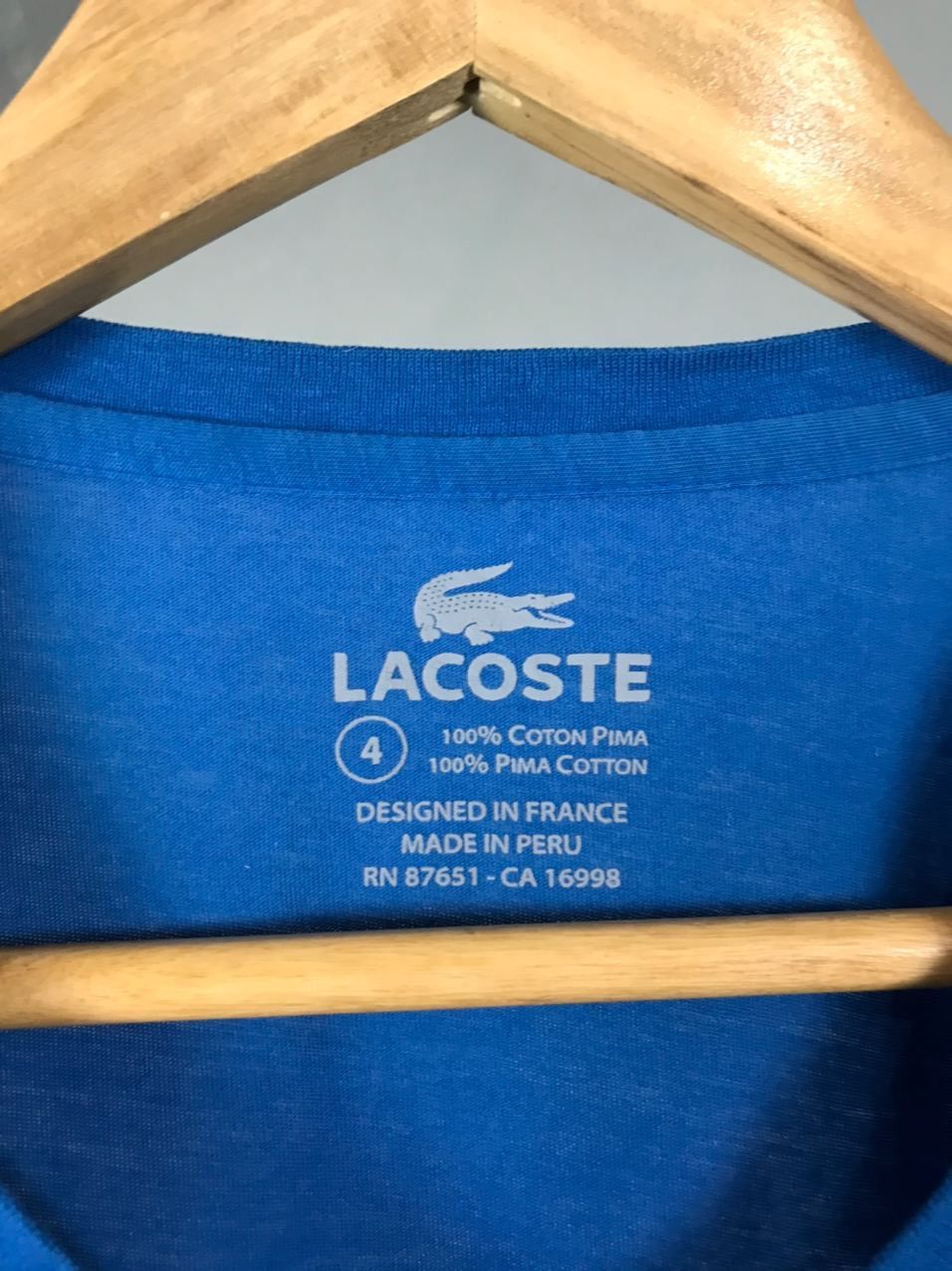 Lacoste Lacoste luxury streetwear blue tee Size US M / EU 48-50 / 2 - 4 Thumbnail