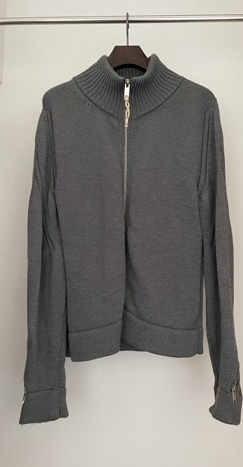 Dior × Hedi Slimane Dior Homme AW03 Heavy Merino Wool Biker