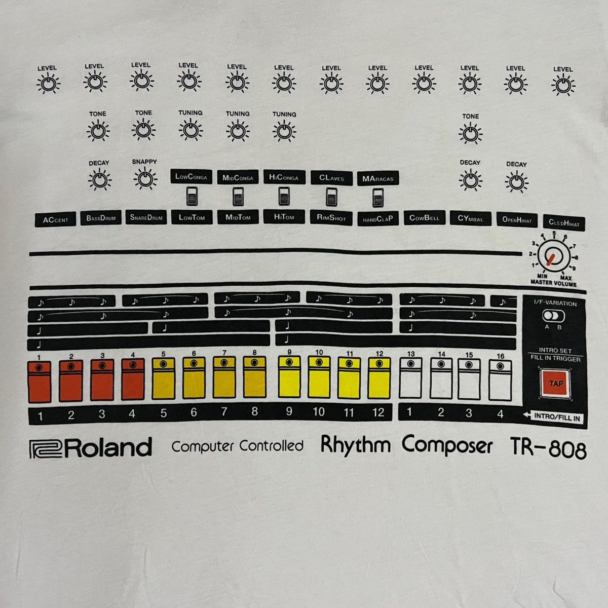 Japanese Brand × Jun Takahashi × Uniqlo VINTAGE ROLAND TR-808 x UNIQLO T-SHIRT Size US M / EU 48-50 / 2 - 8 Thumbnail
