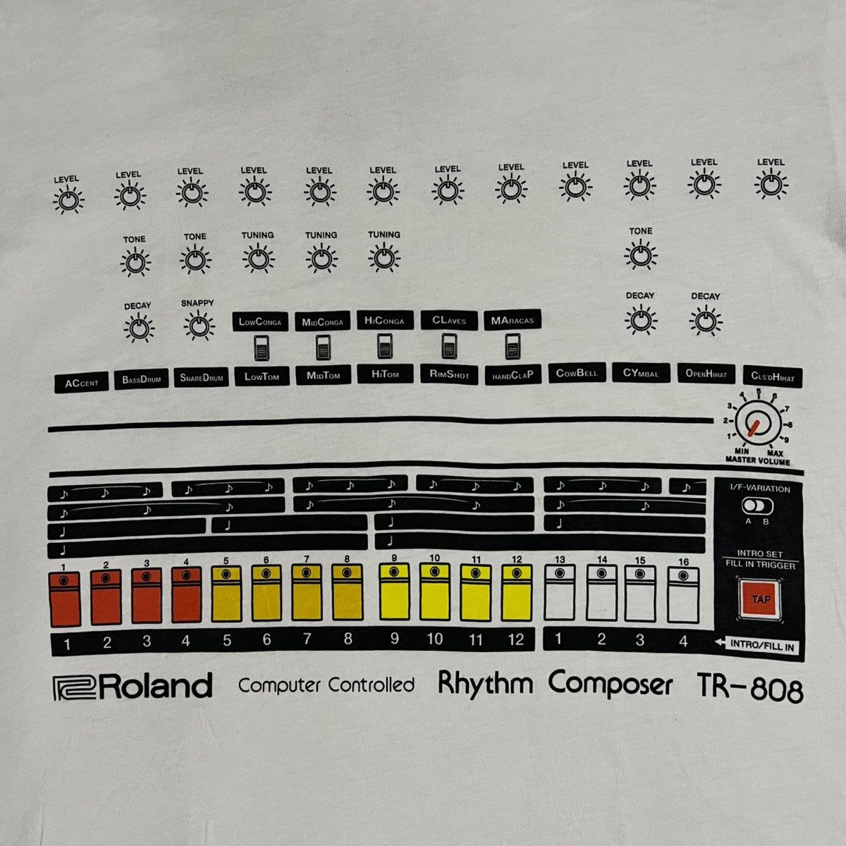 Japanese Brand × Jun Takahashi × Uniqlo VINTAGE ROLAND TR-808 x UNIQLO T-SHIRT Size US M / EU 48-50 / 2 - 7 Thumbnail