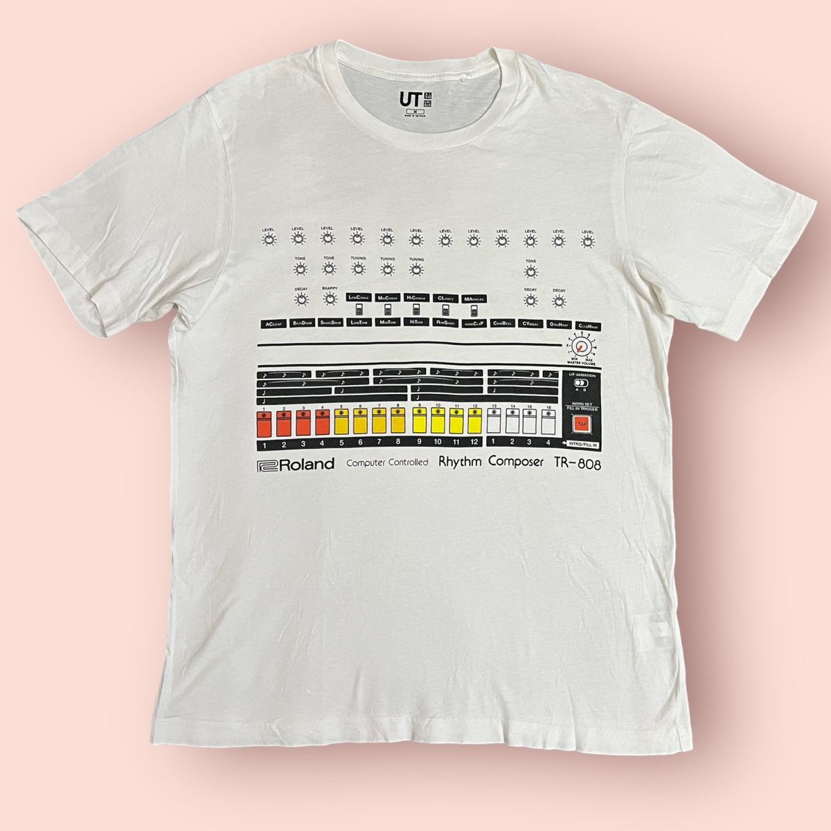 Japanese Brand × Jun Takahashi × Uniqlo VINTAGE ROLAND TR-808 x UNIQLO T-SHIRT Size US M / EU 48-50 / 2 - 3 Thumbnail