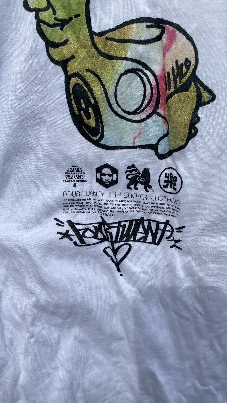Band Tees FourTwenty 420 PEACE Tee Size US M / EU 48-50 / 2 - 2 Thumbnail