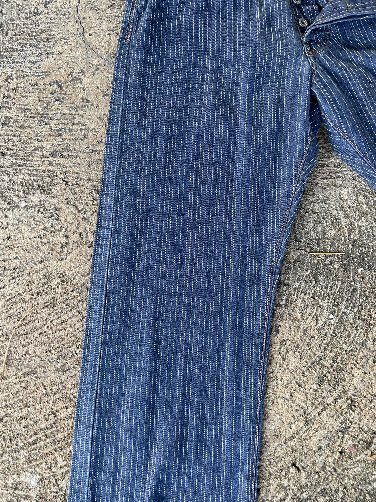 Paul Smith × Paul Smith Red Ear × Vintage Red Ear Pin Stripes Jeans Size US 29 - 4 Thumbnail