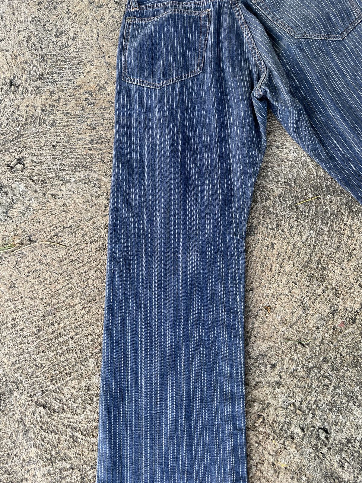 Paul Smith × Paul Smith Red Ear × Vintage Red Ear Pin Stripes Jeans Size US 29 - 12 Thumbnail