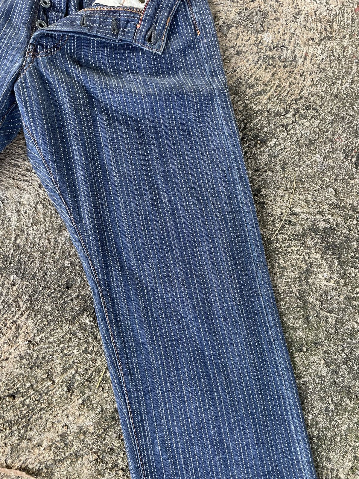 Paul Smith × Paul Smith Red Ear × Vintage Red Ear Pin Stripes Jeans Size US 29 - 5 Thumbnail