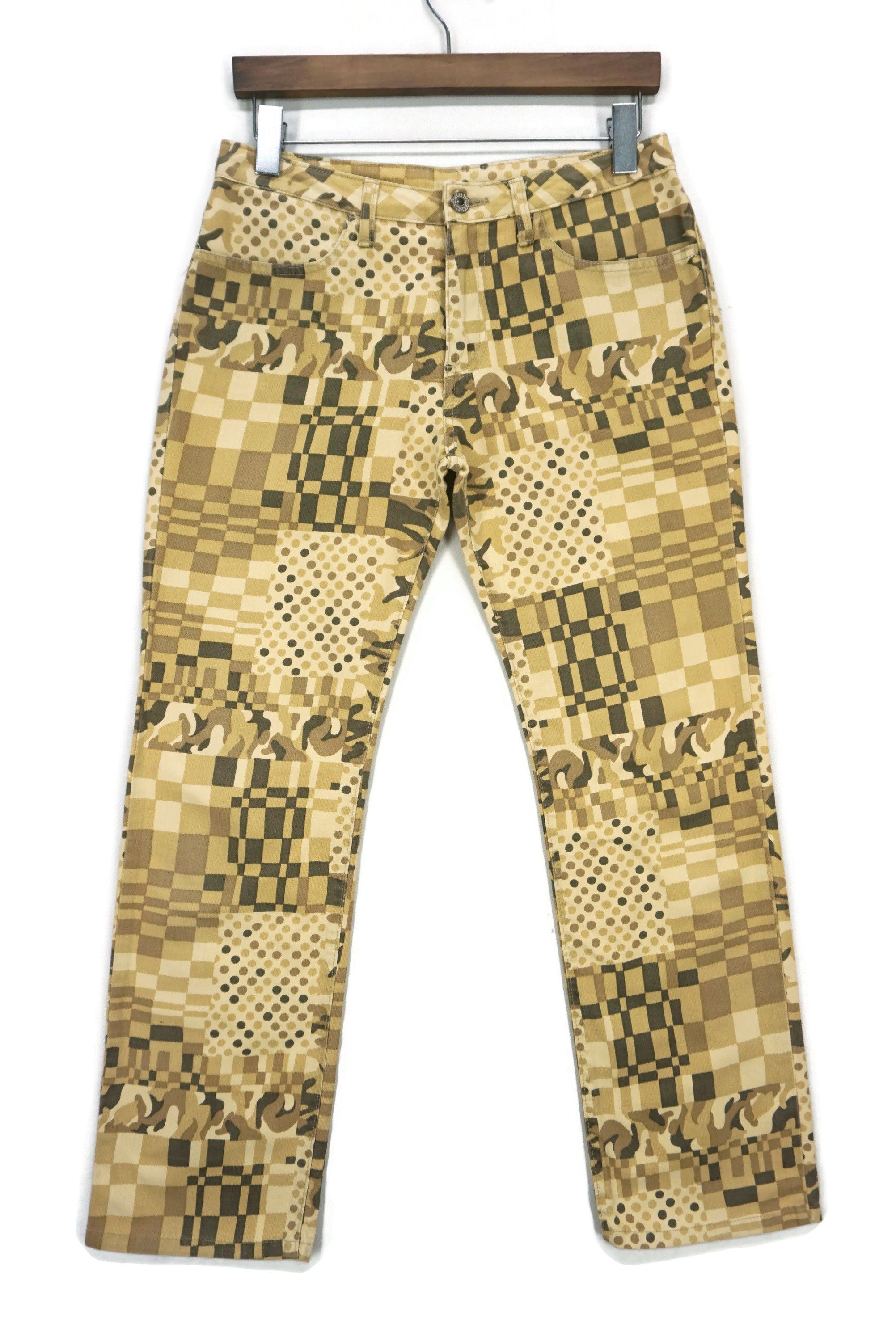 image of Rodeo x Workers Ankle Pants Et Boite By Blueway Full Print Mid Rise Japan in Beige Brown, Women's (