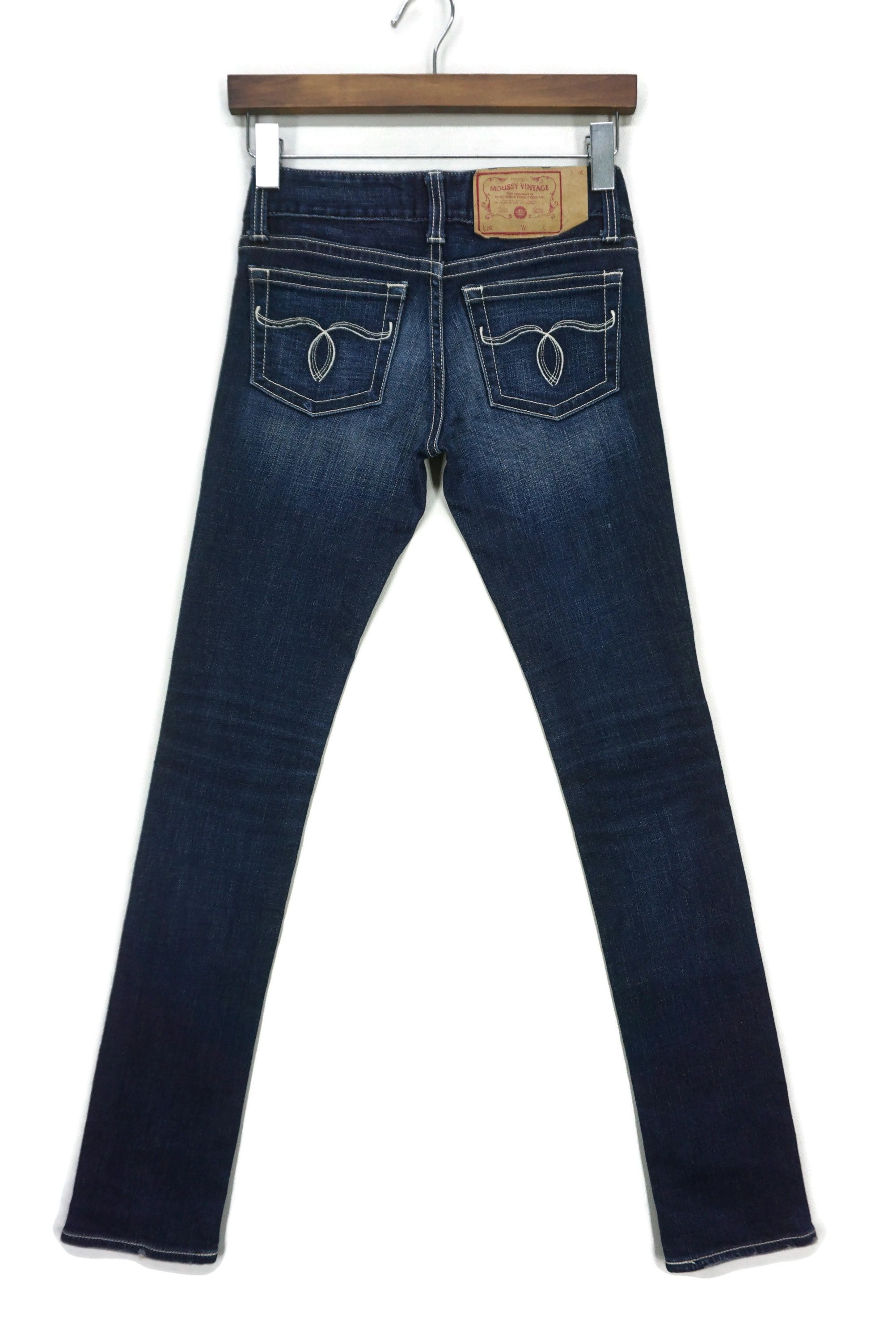 image of Moussy x Rockers Skinny Denim Vintage Japanese Jeans Size 23 in Blue, Women's