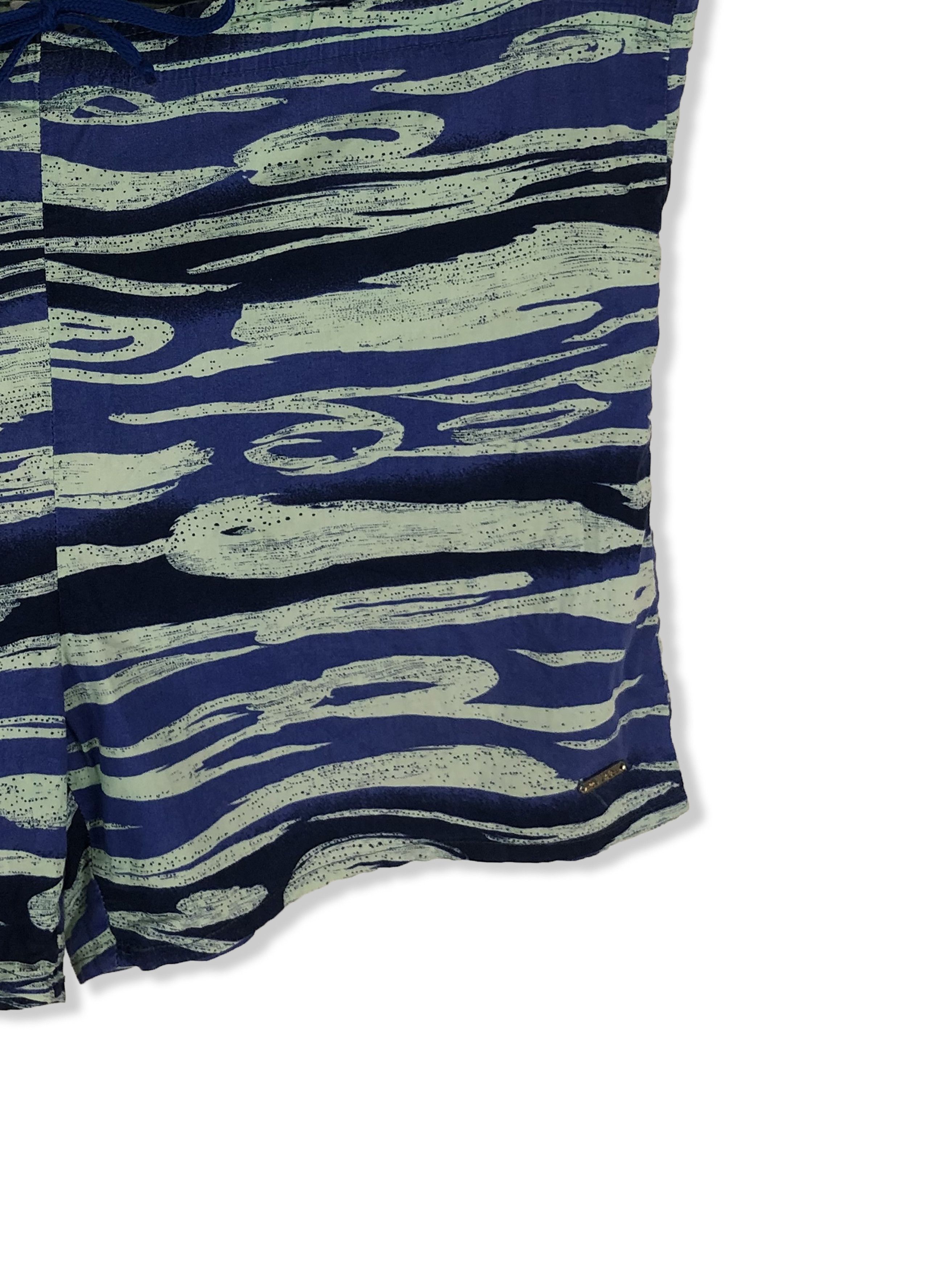 Other Vintage CRAZY PATTERN Swim Shorts M253 Size US 38 / EU 54 - 2 Thumbnail