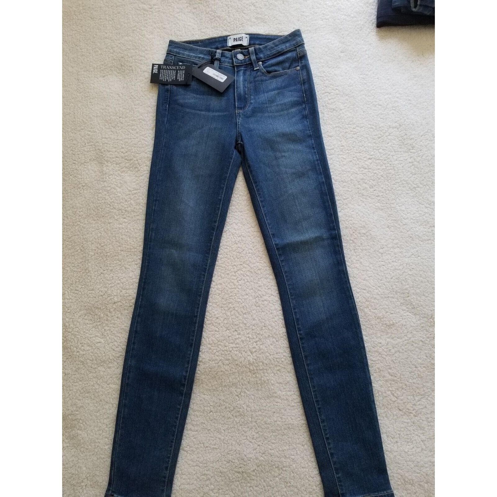 Paige Hoxton High Rise Ultra Skinny Stretch Denim Tristan Bl