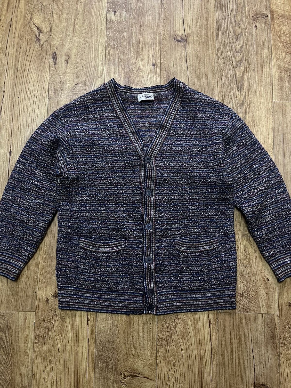 Missoni Sweater 1990s Vintage Multicolor Cardigan