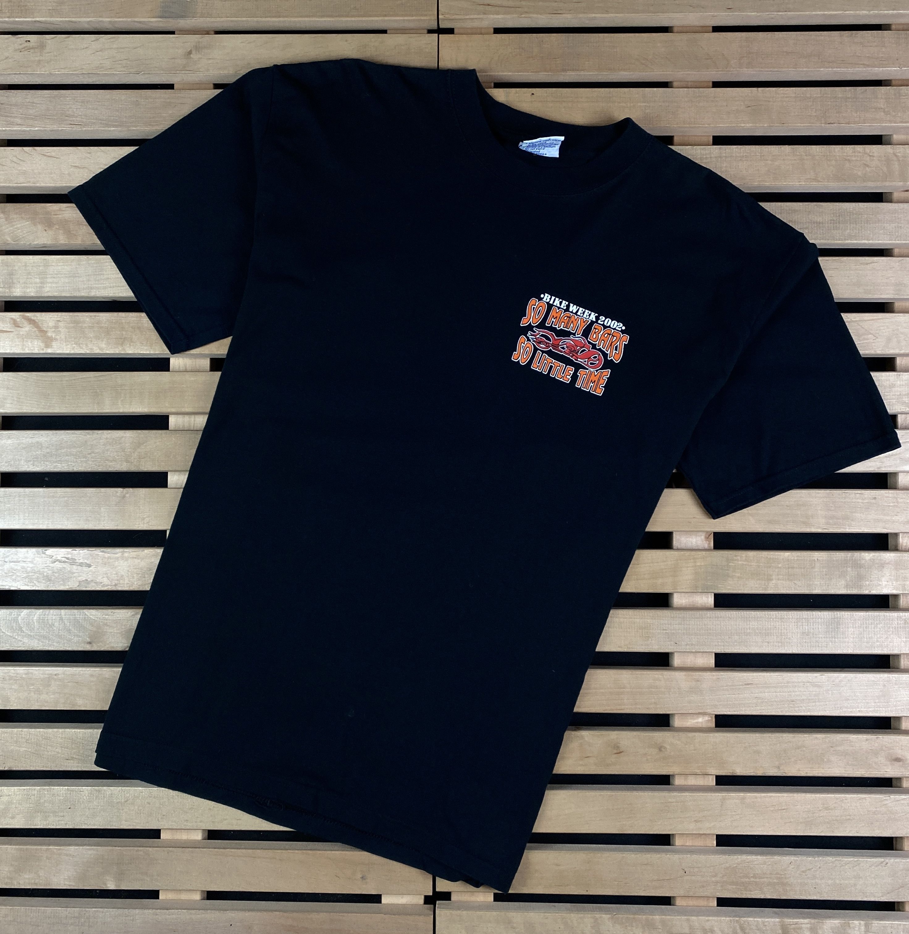Band Tees × Vintage Mens Vintage T Shirt Daytona Beach Bike Week Bar Tour 2002 L Size US L / EU 52-54 / 3 - 1 Thumbnail