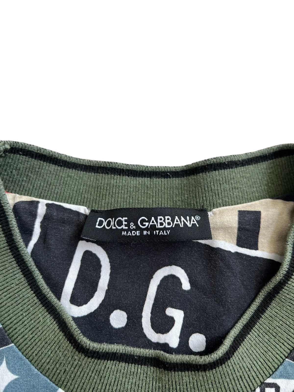 Dolce & Gabbana 🔥400$ Dolce & Gabbana Army Printed T-shirt/D&G Print T-shirt Size US M / EU 48-50 / 2 - 8 Thumbnail