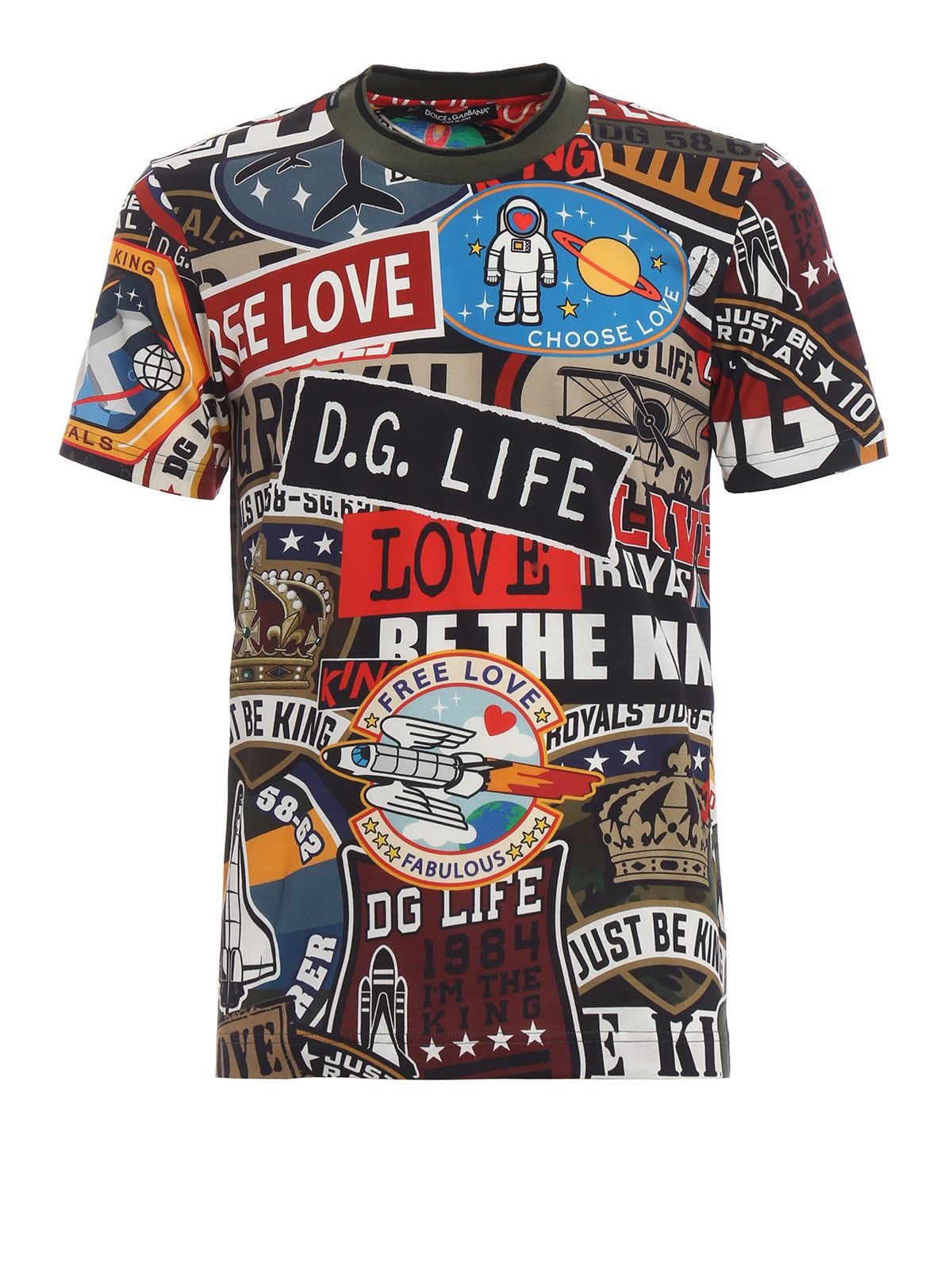 Dolce & Gabbana 🔥400$ Dolce & Gabbana Army Printed T-shirt/D&G Print T-shirt Size US M / EU 48-50 / 2 - 19 Thumbnail