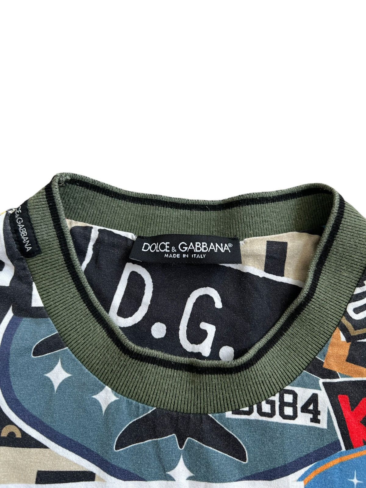 Dolce & Gabbana 🔥400$ Dolce & Gabbana Army Printed T-shirt/D&G Print T-shirt Size US M / EU 48-50 / 2 - 7 Thumbnail