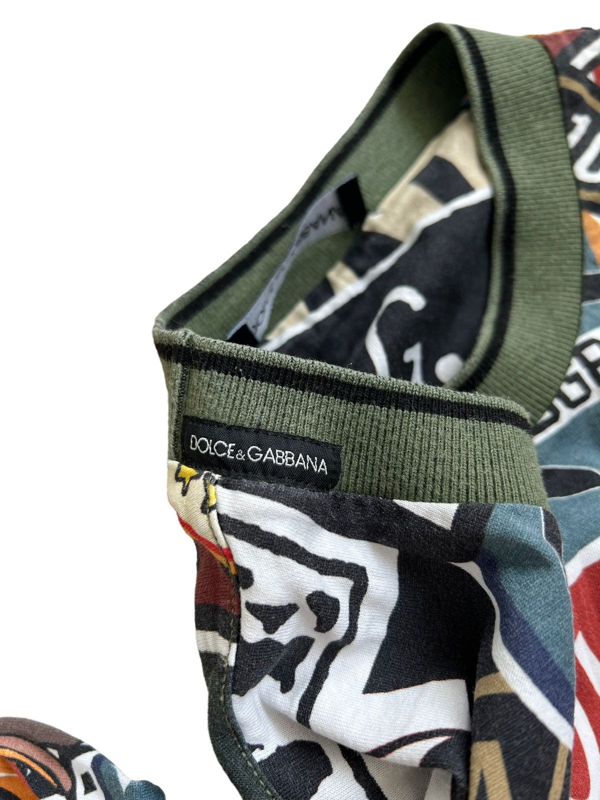 Dolce & Gabbana 🔥400$ Dolce & Gabbana Army Printed T-shirt/D&G Print T-shirt Size US M / EU 48-50 / 2 - 9 Thumbnail