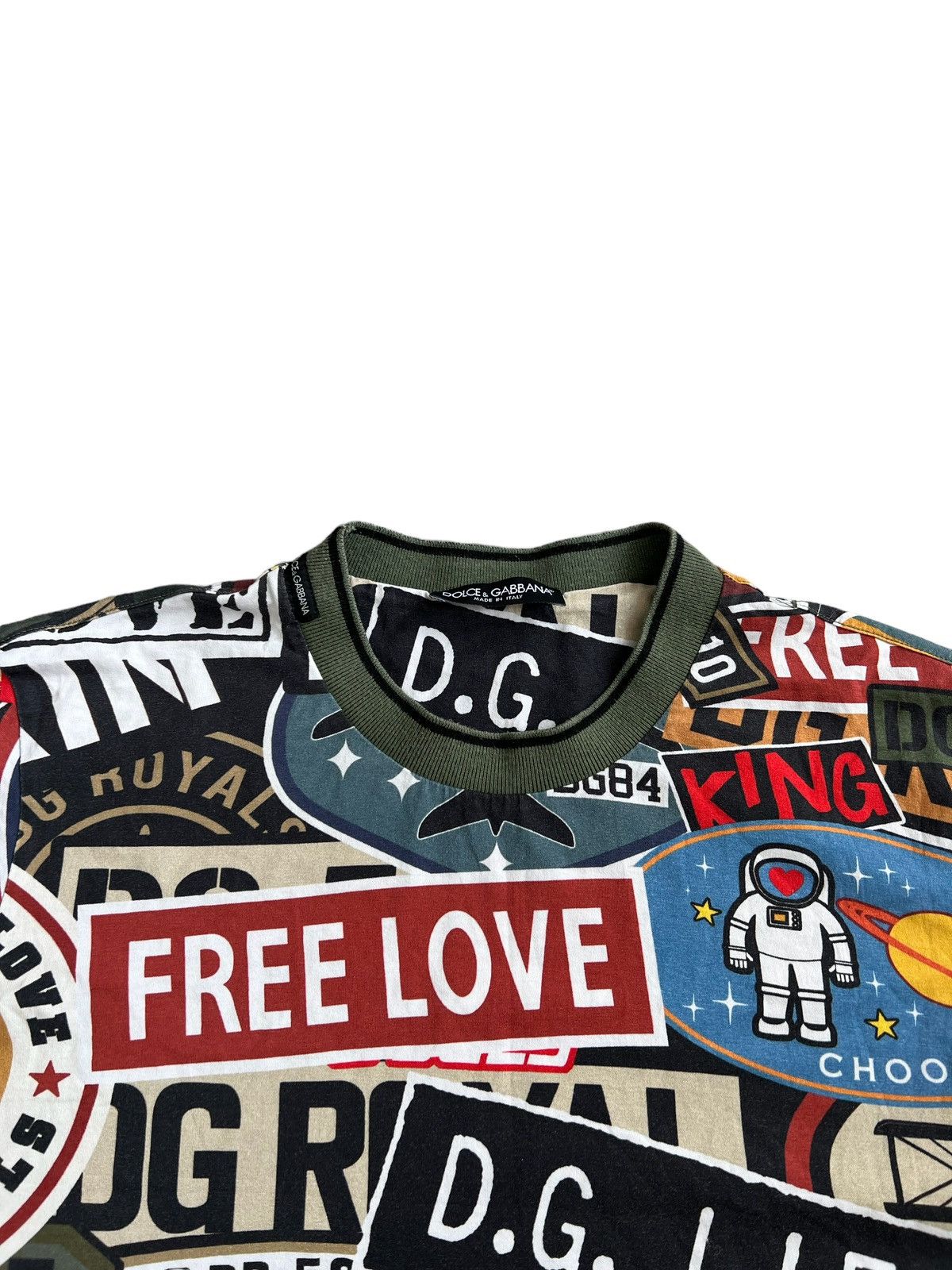 Dolce & Gabbana 🔥400$ Dolce & Gabbana Army Printed T-shirt/D&G Print T-shirt Size US M / EU 48-50 / 2 - 3 Thumbnail