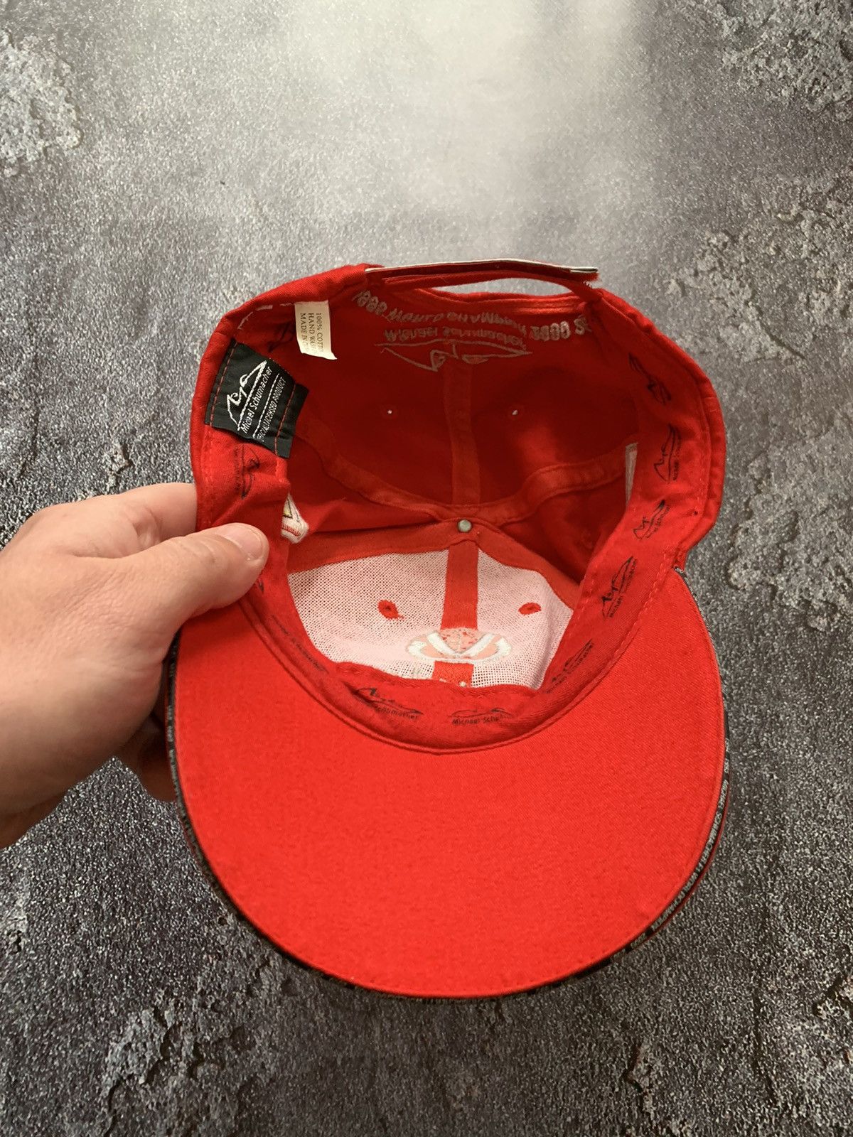 Ferrari × Vintage Michael Schumacher F1 Ferrari Vintage Racing cap hat Size ONE SIZE - 6 Thumbnail