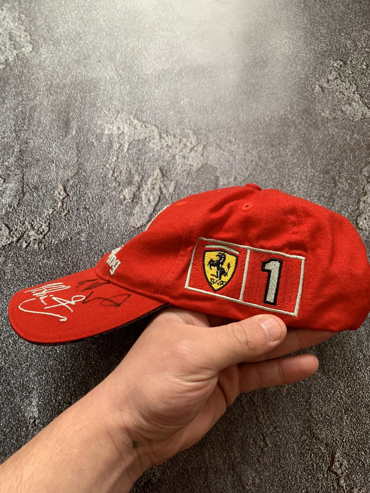 Ferrari × Vintage Michael Schumacher F1 Ferrari Vintage Racing cap hat Size ONE SIZE - 2 Thumbnail