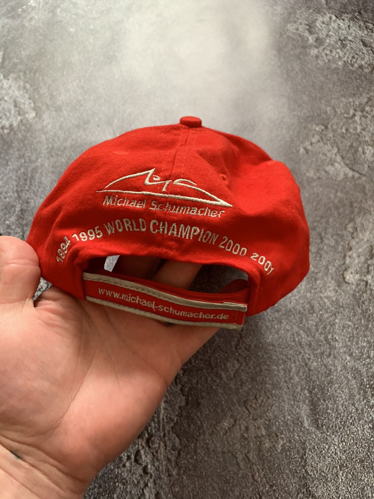 Ferrari × Vintage Michael Schumacher F1 Ferrari Vintage Racing cap hat Size ONE SIZE - 3 Thumbnail