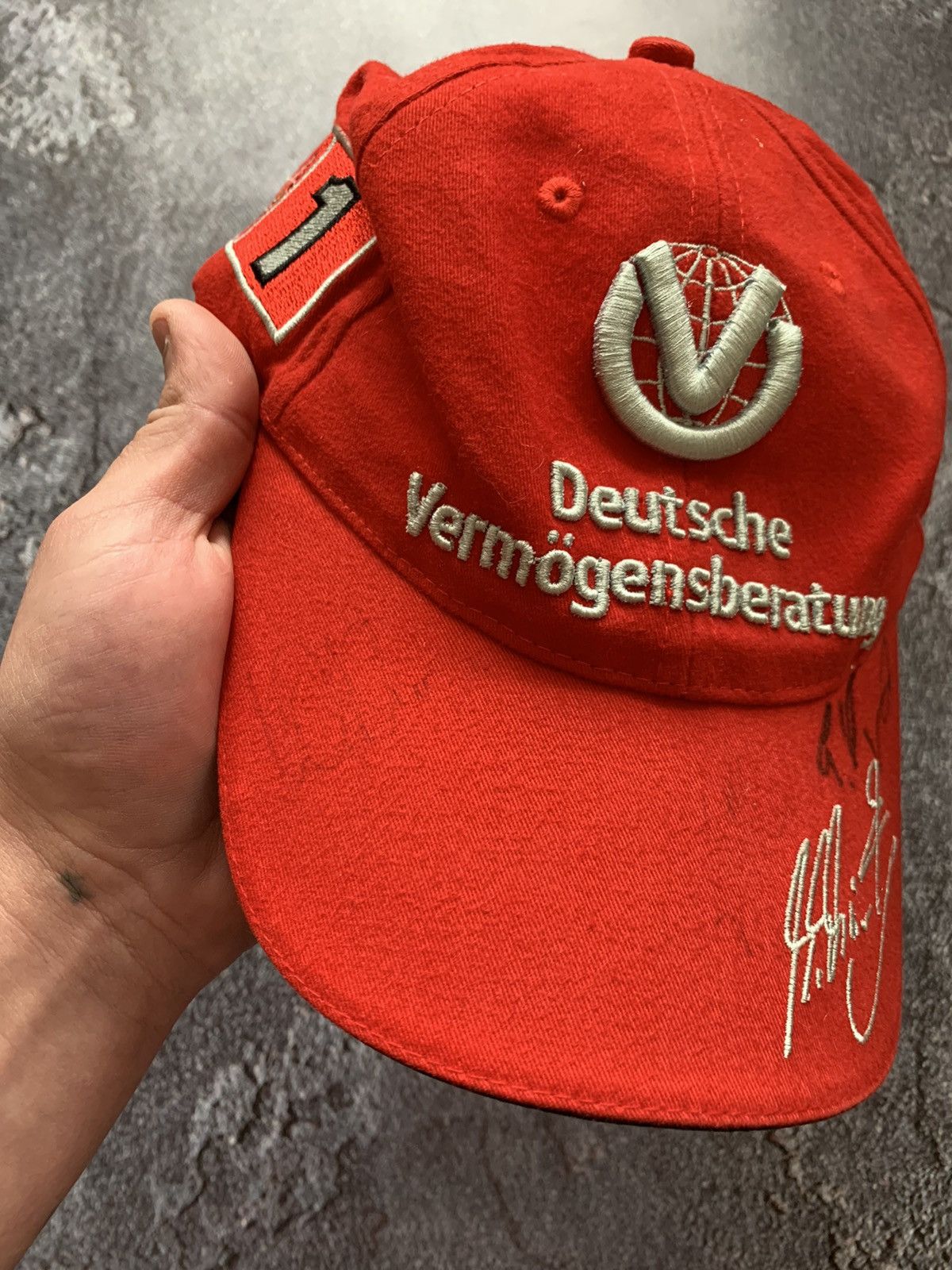 Ferrari × Vintage Michael Schumacher F1 Ferrari Vintage Racing cap hat Size ONE SIZE - 5 Thumbnail
