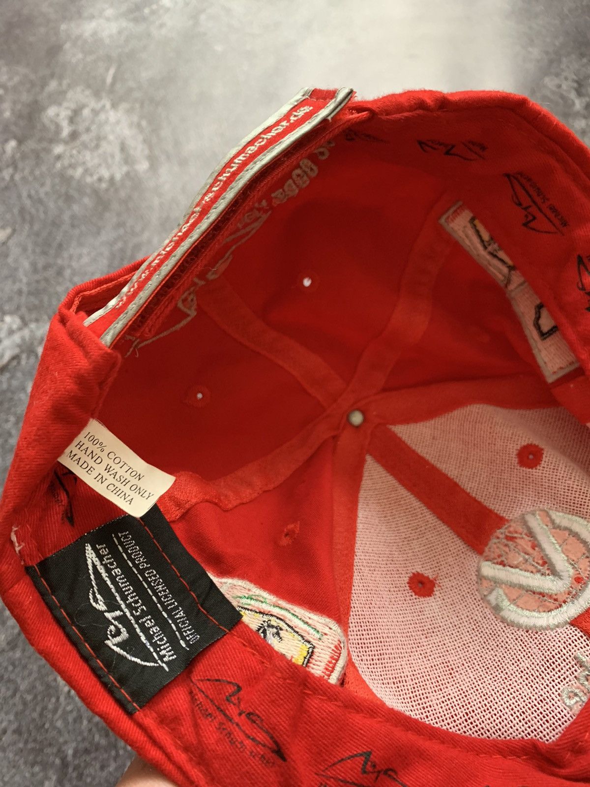Ferrari × Vintage Michael Schumacher F1 Ferrari Vintage Racing cap hat Size ONE SIZE - 8 Thumbnail