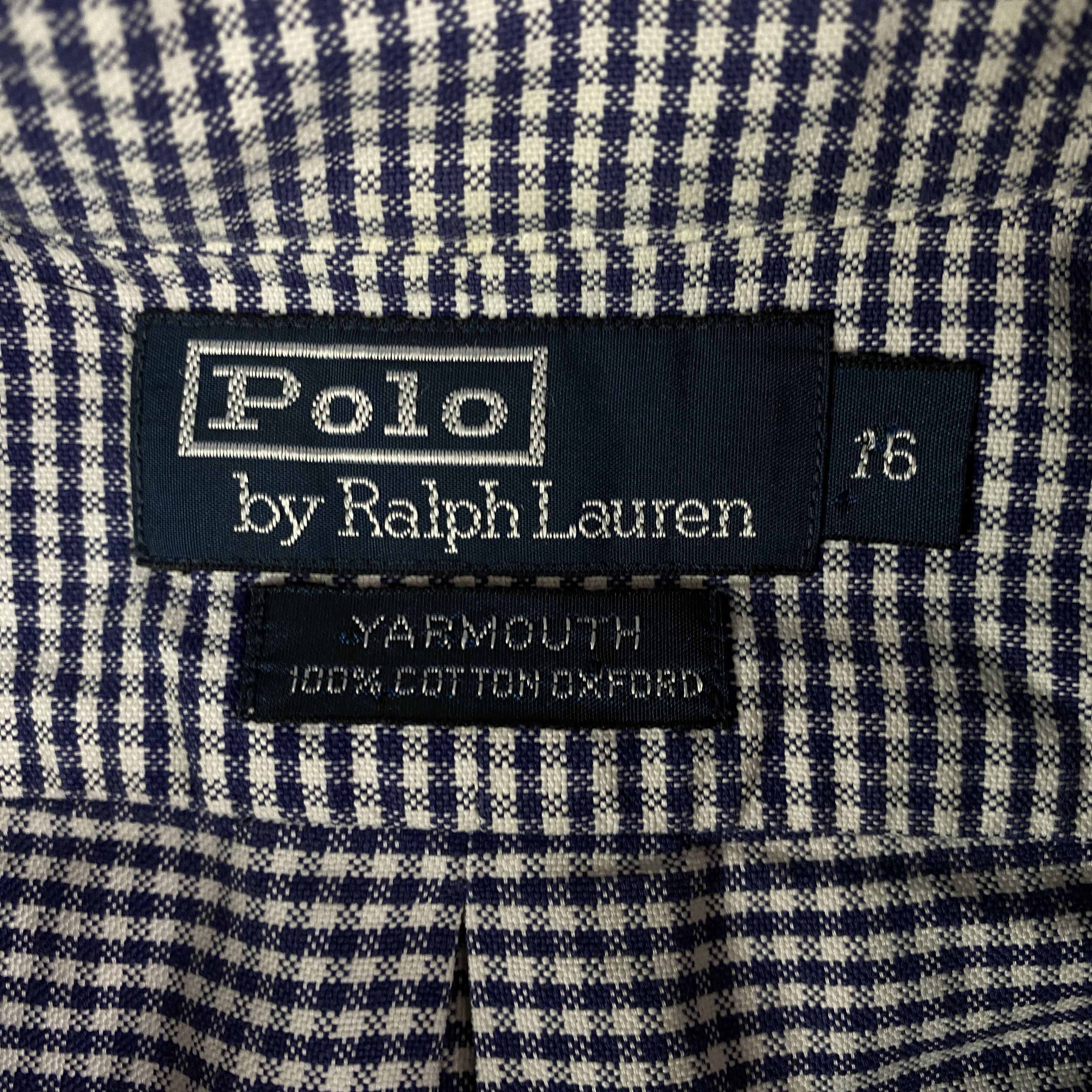 Polo Ralph Lauren × Ralph Lauren × Vintage Mens Shirt Long Sleeve Polo Ralph Lauren Vintage Size 16 Size US L / EU 52-54 / 3 - 4 Thumbnail