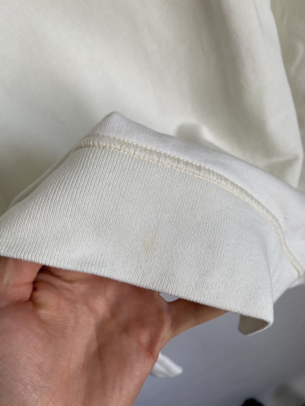 Acne Studios Acne Studios White Sweatshirt Crew Neck Size US L / EU 52-54 / 3 - 8 Thumbnail