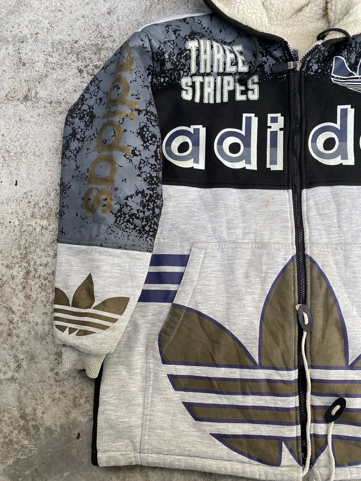 Adidas Adidas Big Logo Three Stripes Hoodie Size US L / EU 52-54 / 3 - 3 Thumbnail