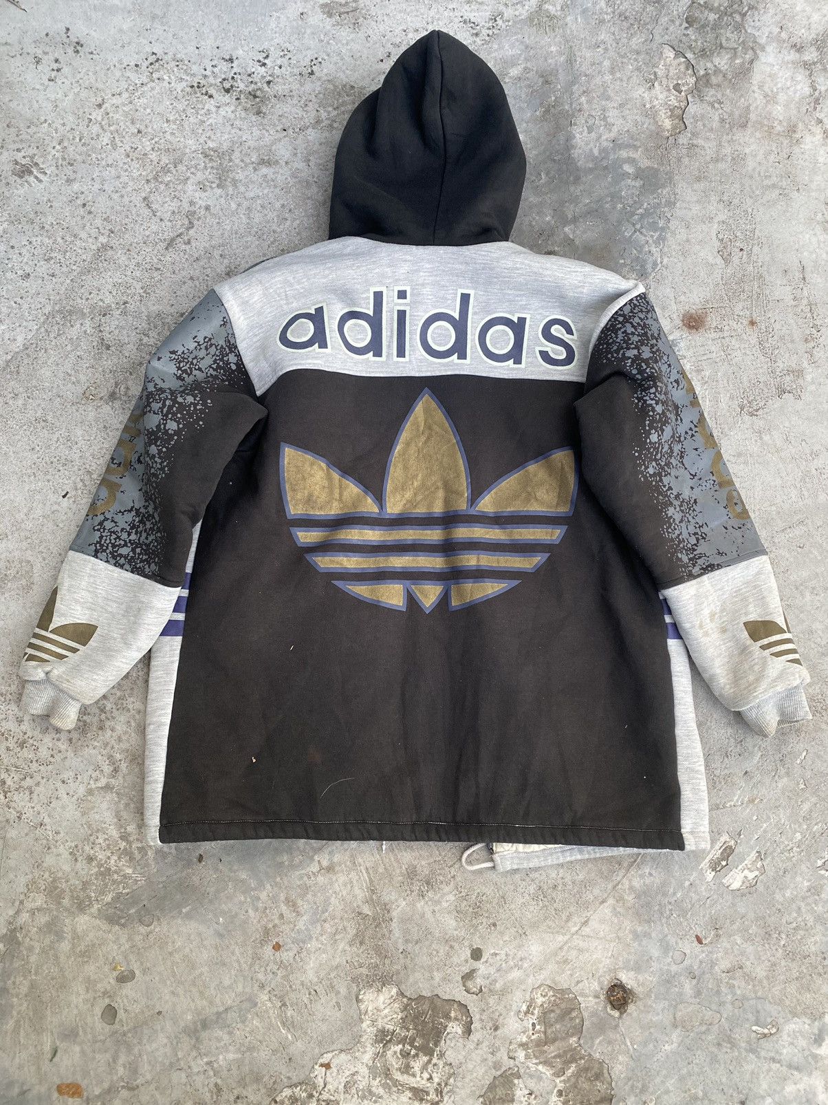 Adidas Adidas Big Logo Three Stripes Hoodie Size US L / EU 52-54 / 3 - 9 Thumbnail