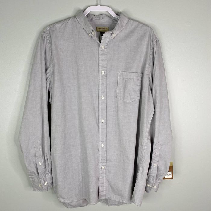 Sonoma Sonoma Mens Woven Button Down Shirt Large Gray New | Grailed