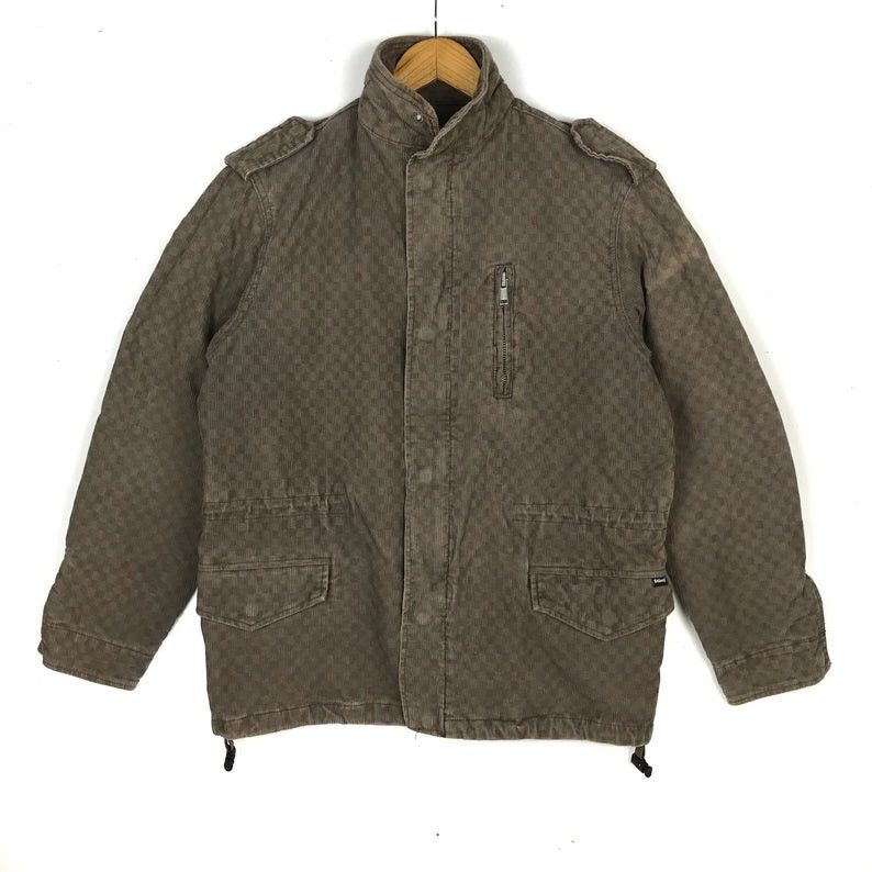 【OLD STUSSY】corduroy military jacket 90s Stussy Vintage Corduroy Jacket | Grailed
