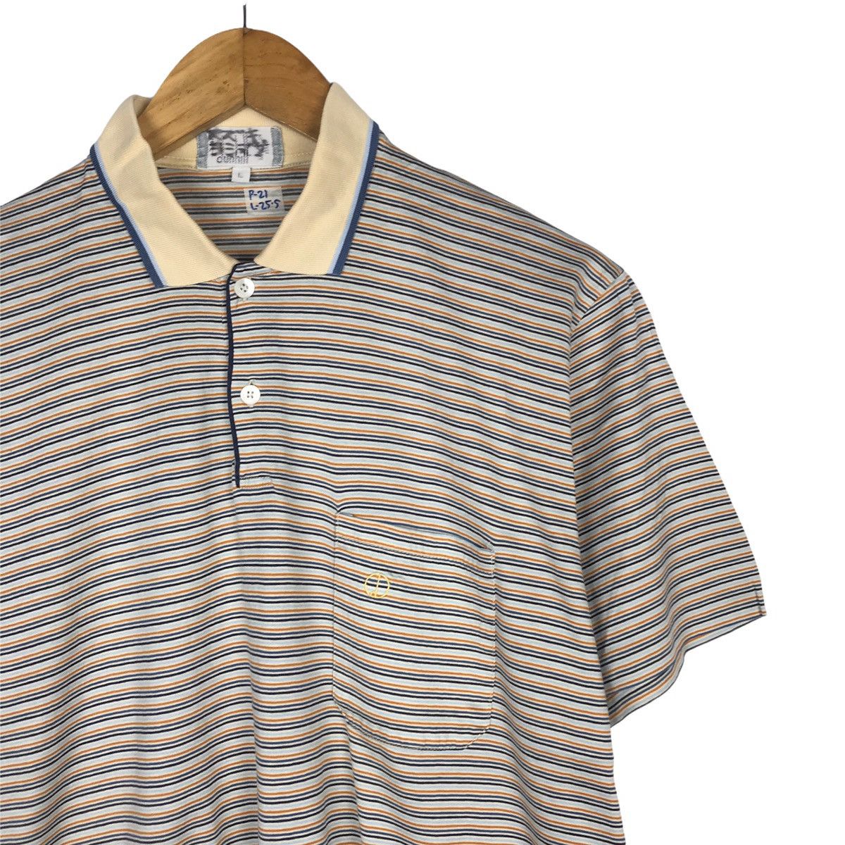 Alfred Dunhill × Vintage DUNHILL Vintage 90s Alfred Dunhill Stripe Multicolour Size US L / EU 52-54 / 3 - 3 Thumbnail