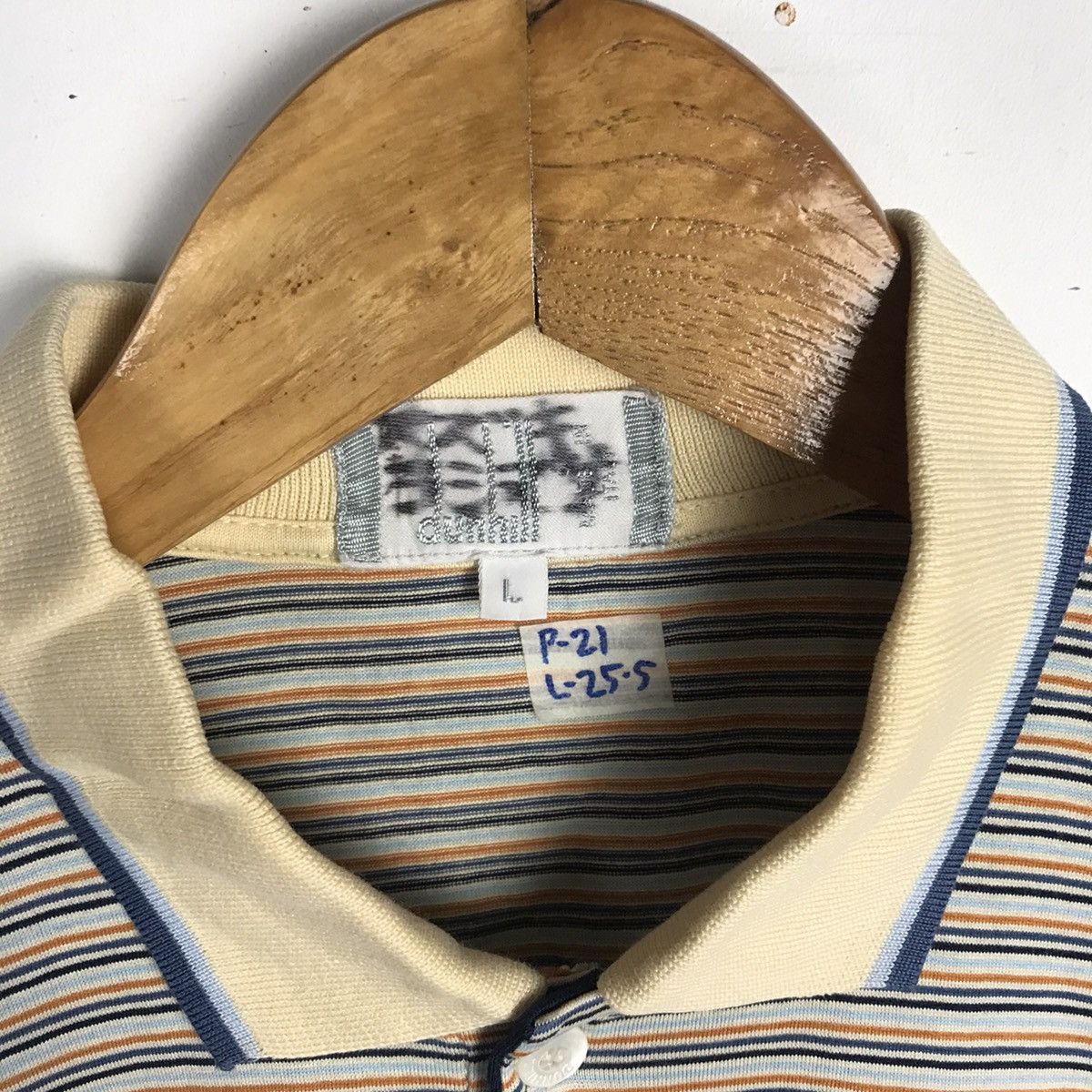 Alfred Dunhill × Vintage DUNHILL Vintage 90s Alfred Dunhill Stripe Multicolour Size US L / EU 52-54 / 3 - 7 Thumbnail