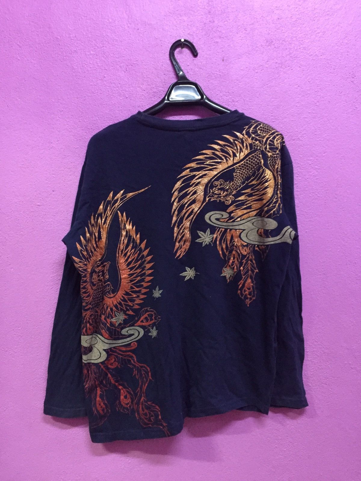 Japanese Brand Birds Sukajan Traditional Long Sleeves Size 3L Size US L / EU 52-54 / 3 - 1 Thumbnail