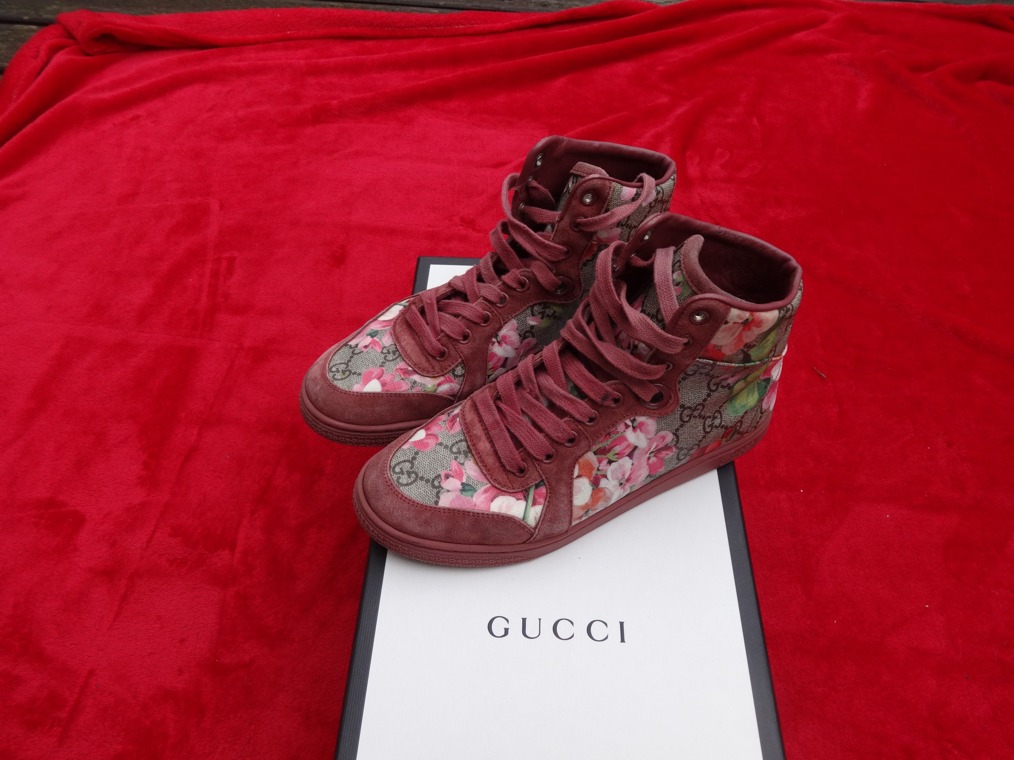 Buy Girls Gucci floral high tops Sz 28