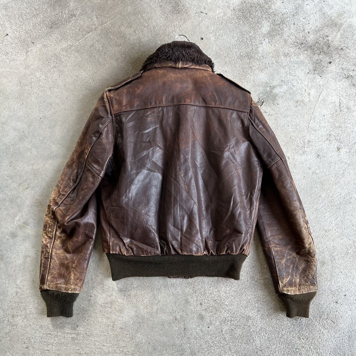 Vintage Distress Schott I-S-674-M-S Flight Jacket Distress