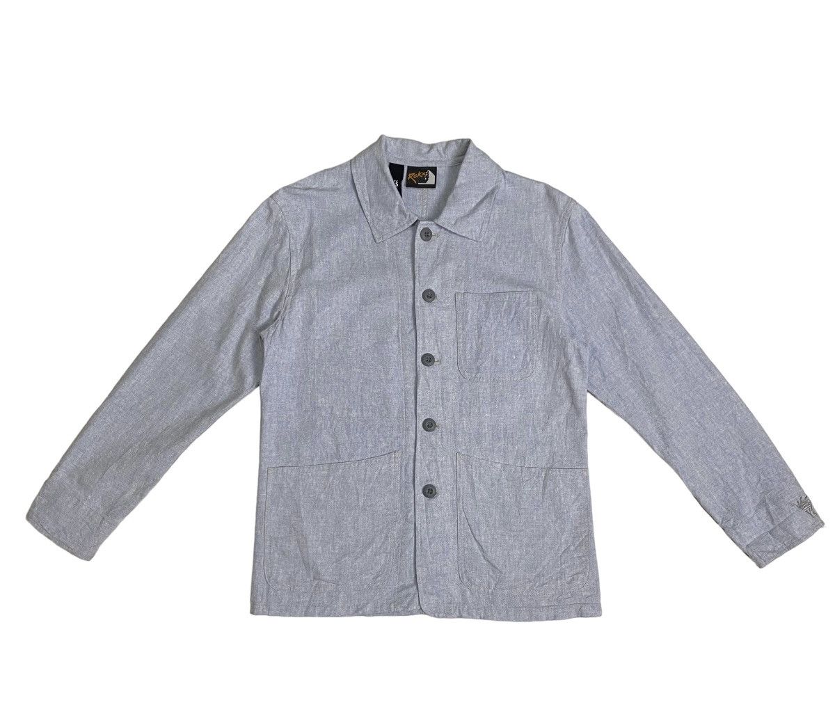 Yohji Yamamoto Y's X Rokx Yohji yamamoto cotton linen chore jacket Size US S / EU 44-46 / 1 - 5 Thumbnail