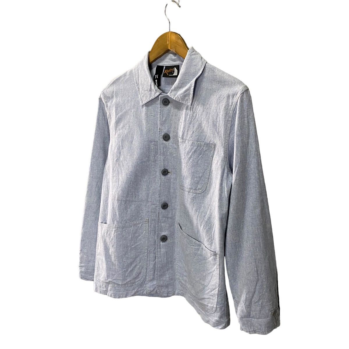 Yohji Yamamoto Y's X Rokx Yohji yamamoto cotton linen chore jacket Size US S / EU 44-46 / 1 - 3 Thumbnail