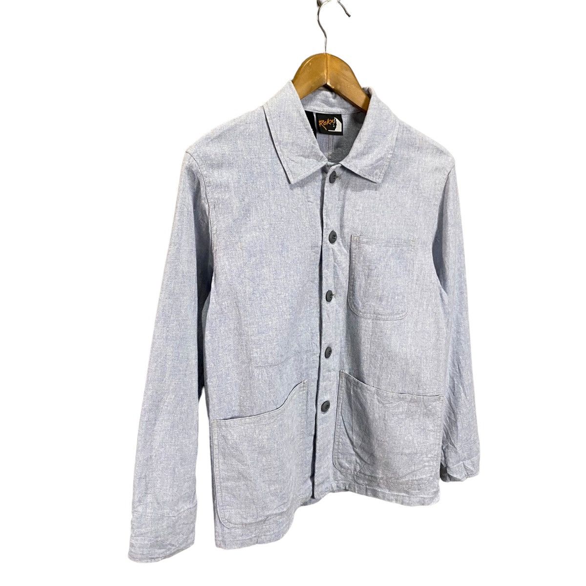 Yohji Yamamoto Y's X Rokx Yohji yamamoto cotton linen chore jacket Size US S / EU 44-46 / 1 - 2 Thumbnail
