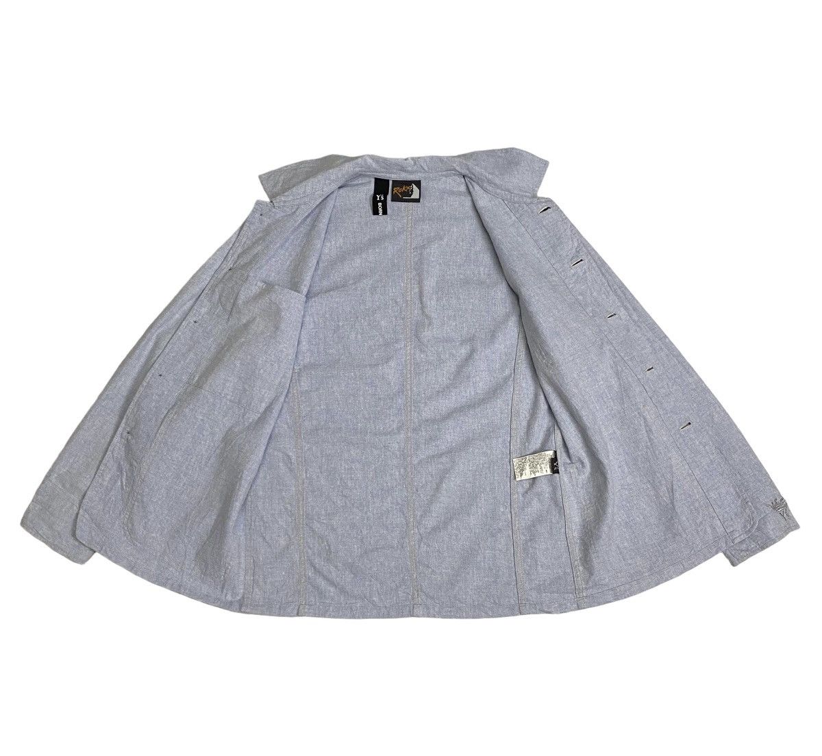 Yohji Yamamoto Y's X Rokx Yohji yamamoto cotton linen chore jacket Size US S / EU 44-46 / 1 - 7 Thumbnail