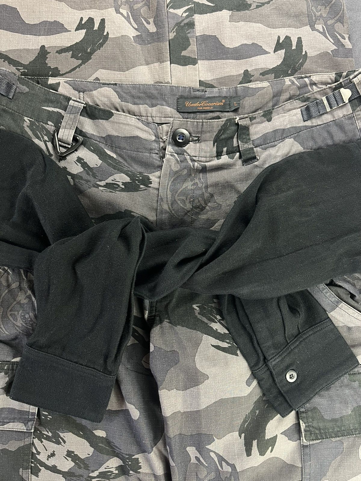 Undercover Undercover AW03 Bush / Bin Laden Camo Cargo Pants