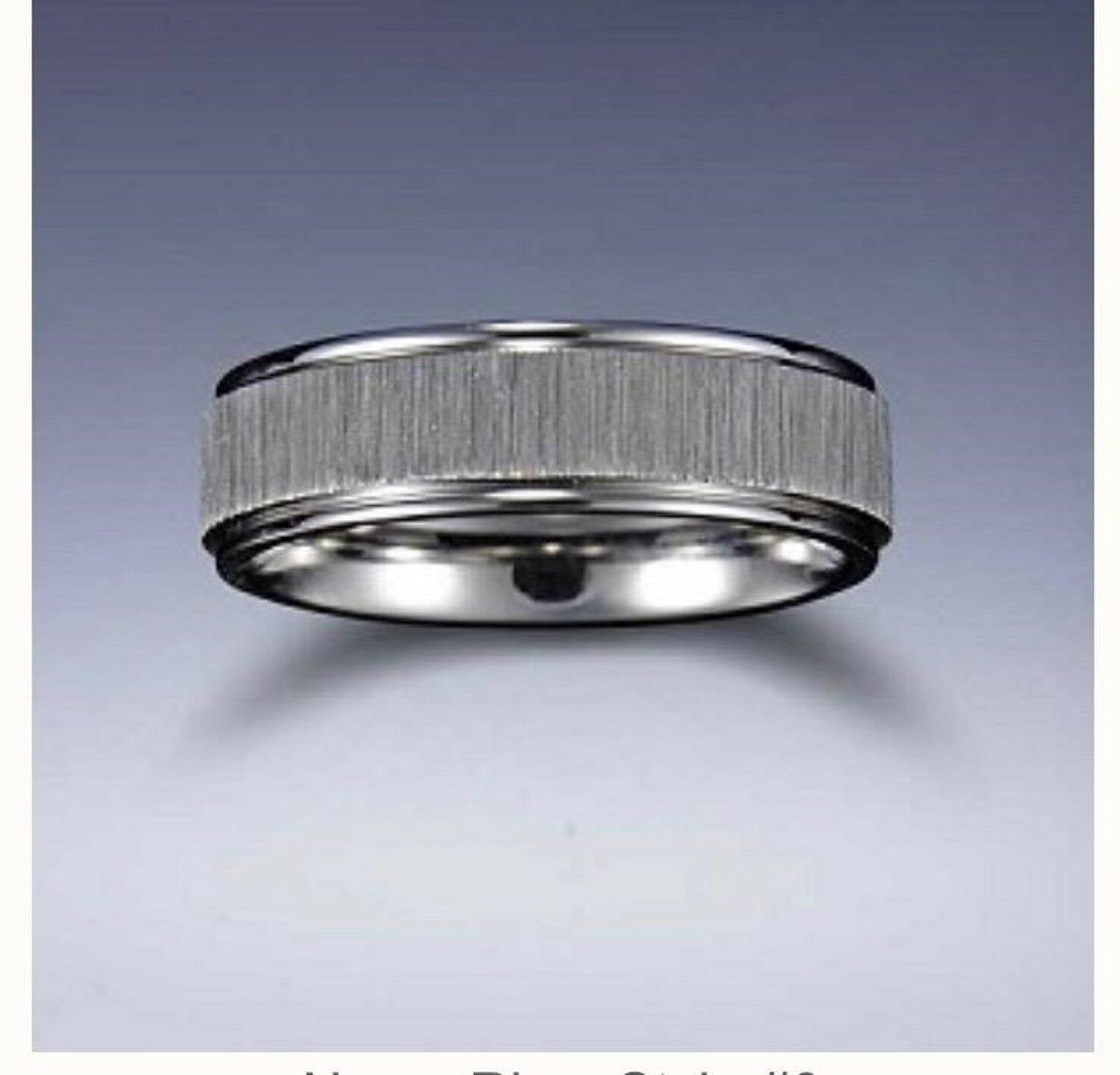 Other New Unique Cut Stainless Steel Wedding Band Ring Size ONE SIZE - 1 Preview
