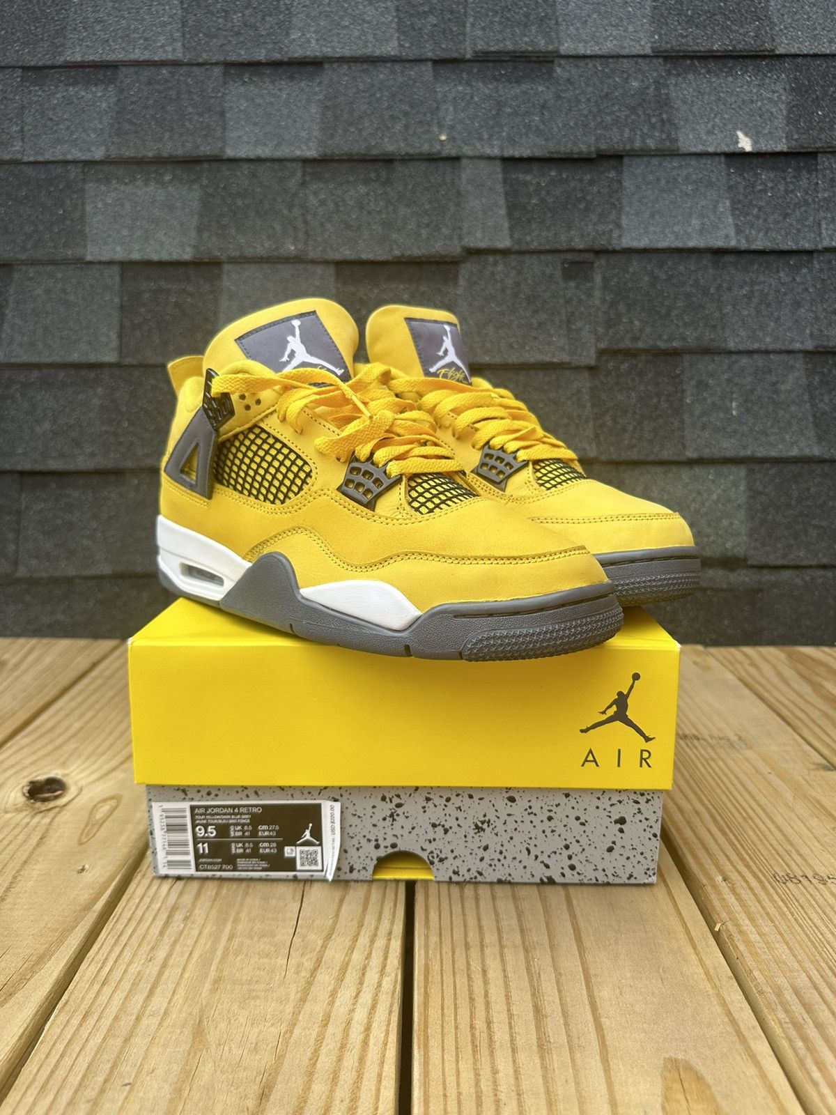 Nike Jordan 4 Tour Yellow “Lightning” sz 9.5 | Grailed