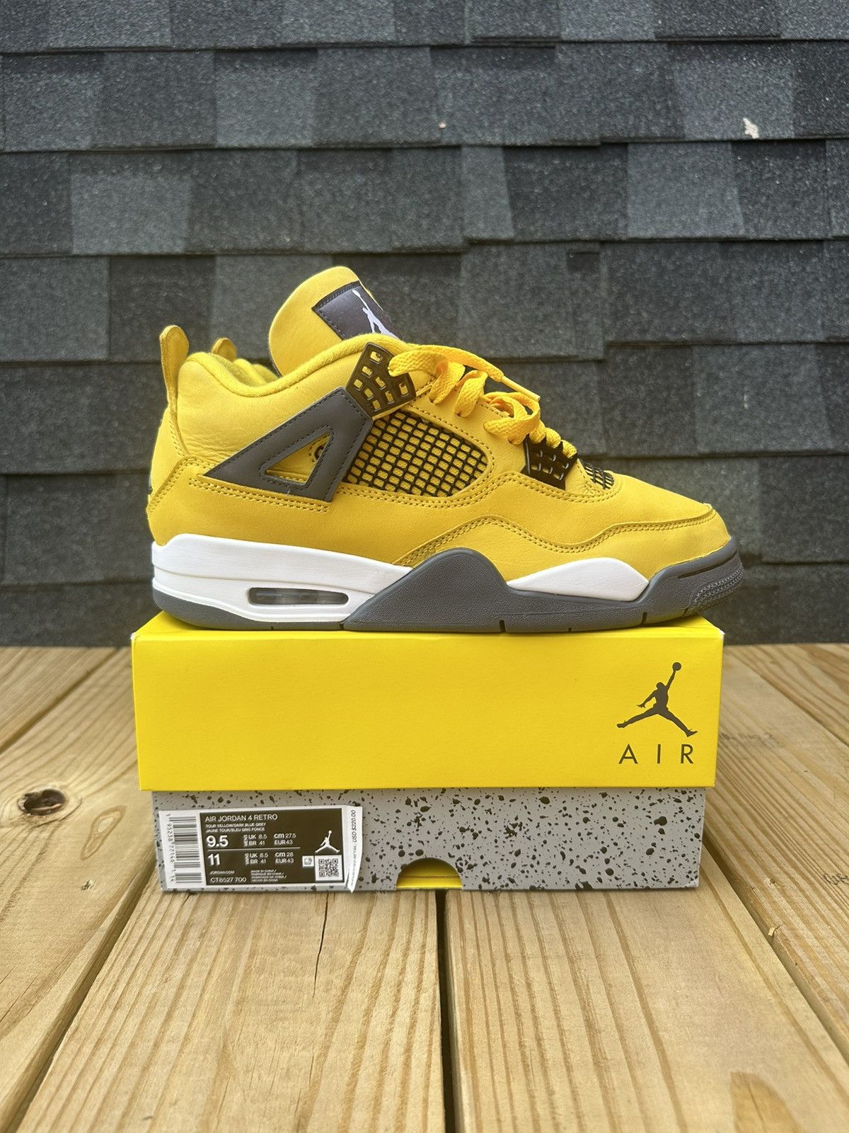 Nike Jordan 4 Tour Yellow “Lightning” sz 9.5 | Grailed