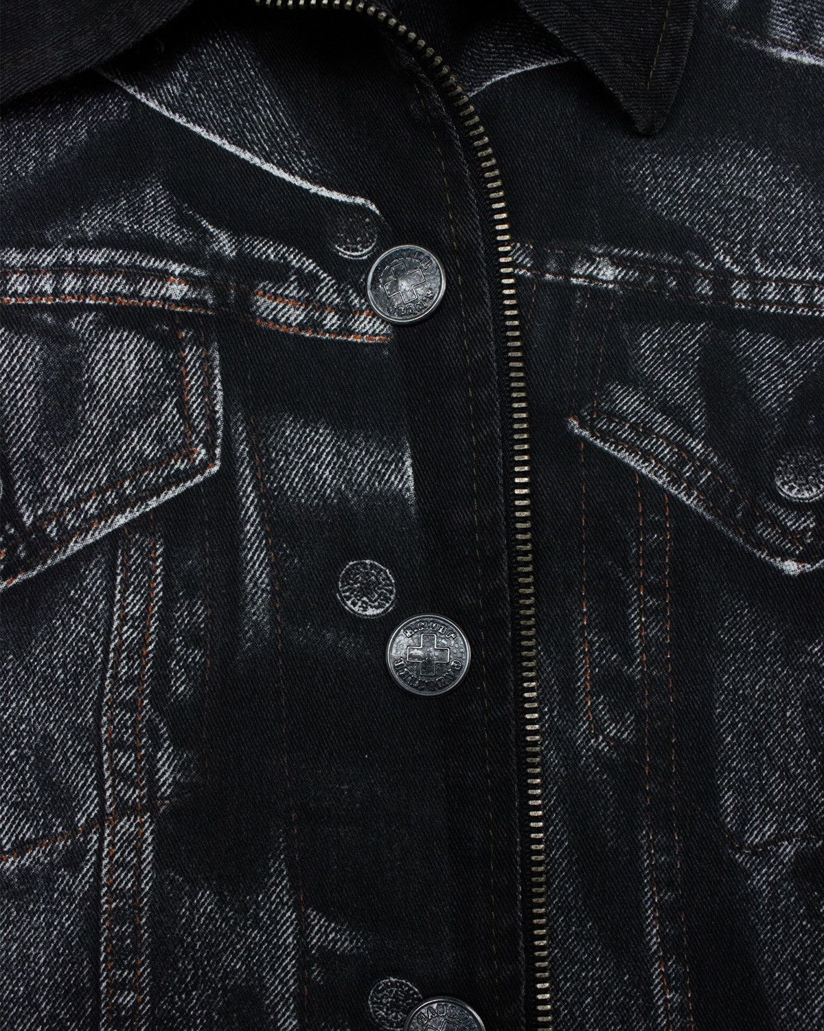 Jean Paul Gaultier A/W 1998 Trompe-L’œil Denim Jacket Size US S / EU 44-46 / 1 - 3 Thumbnail