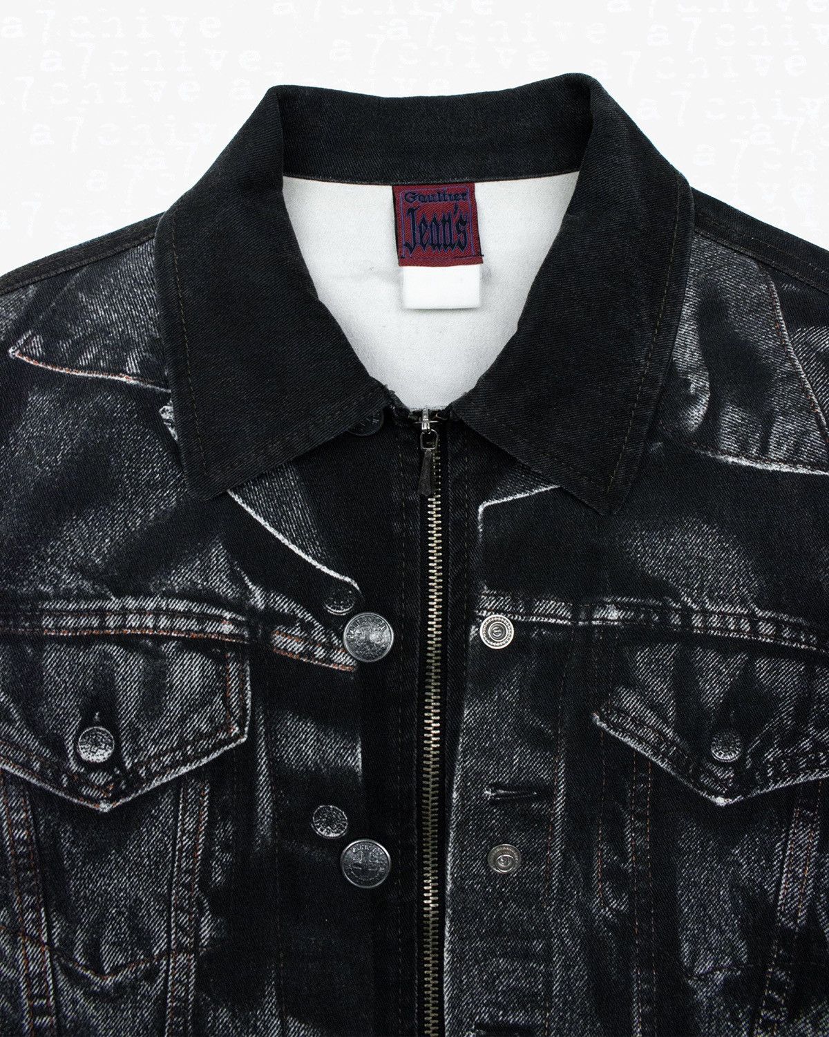 Jean Paul Gaultier A/W 1998 Trompe-L’œil Denim Jacket Size US S / EU 44-46 / 1 - 4 Thumbnail
