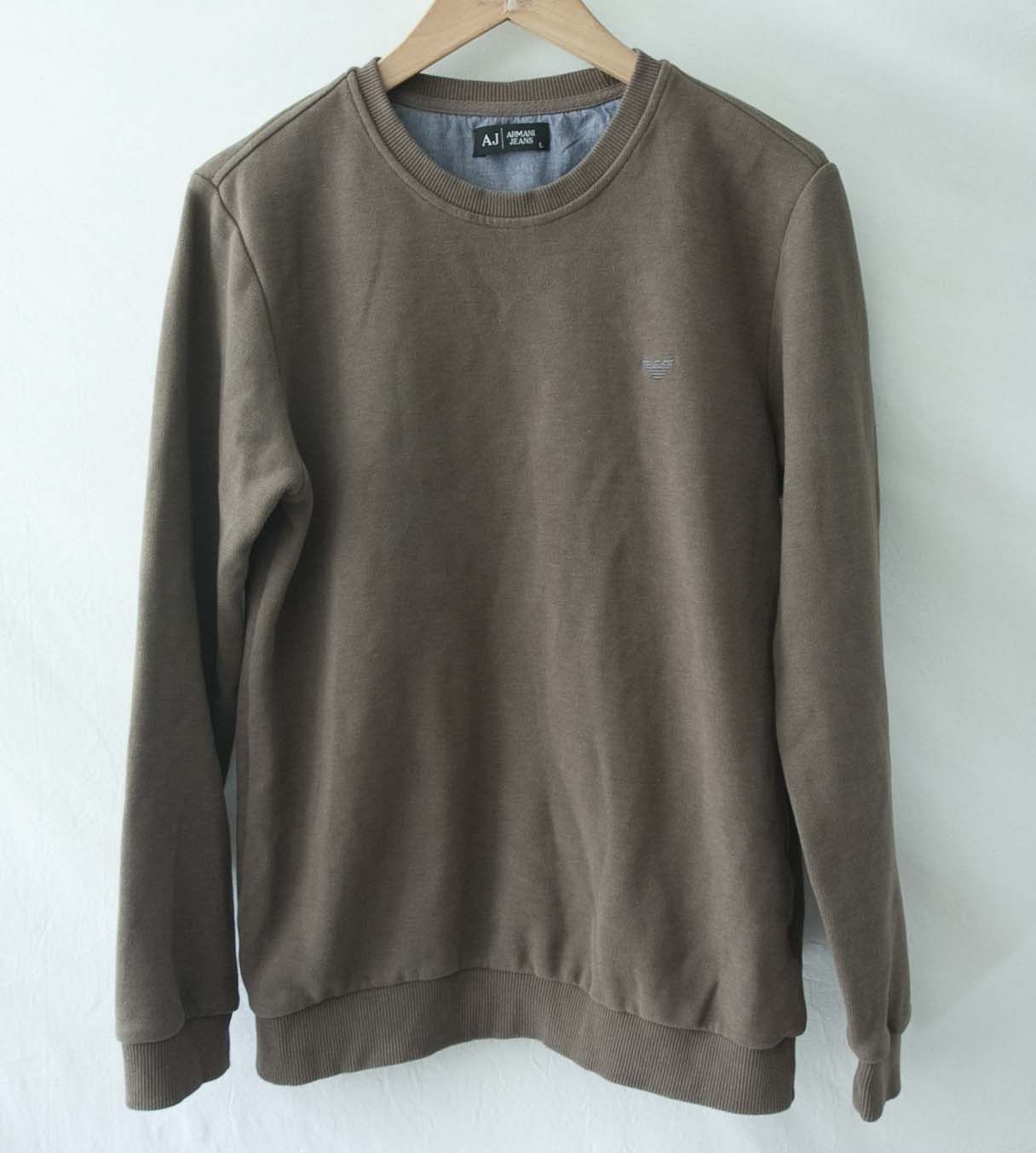 Armani Armani Jeans Sweatshirt Brown Logo Size L Size US L / EU 52-54 / 3 - 1 Thumbnail