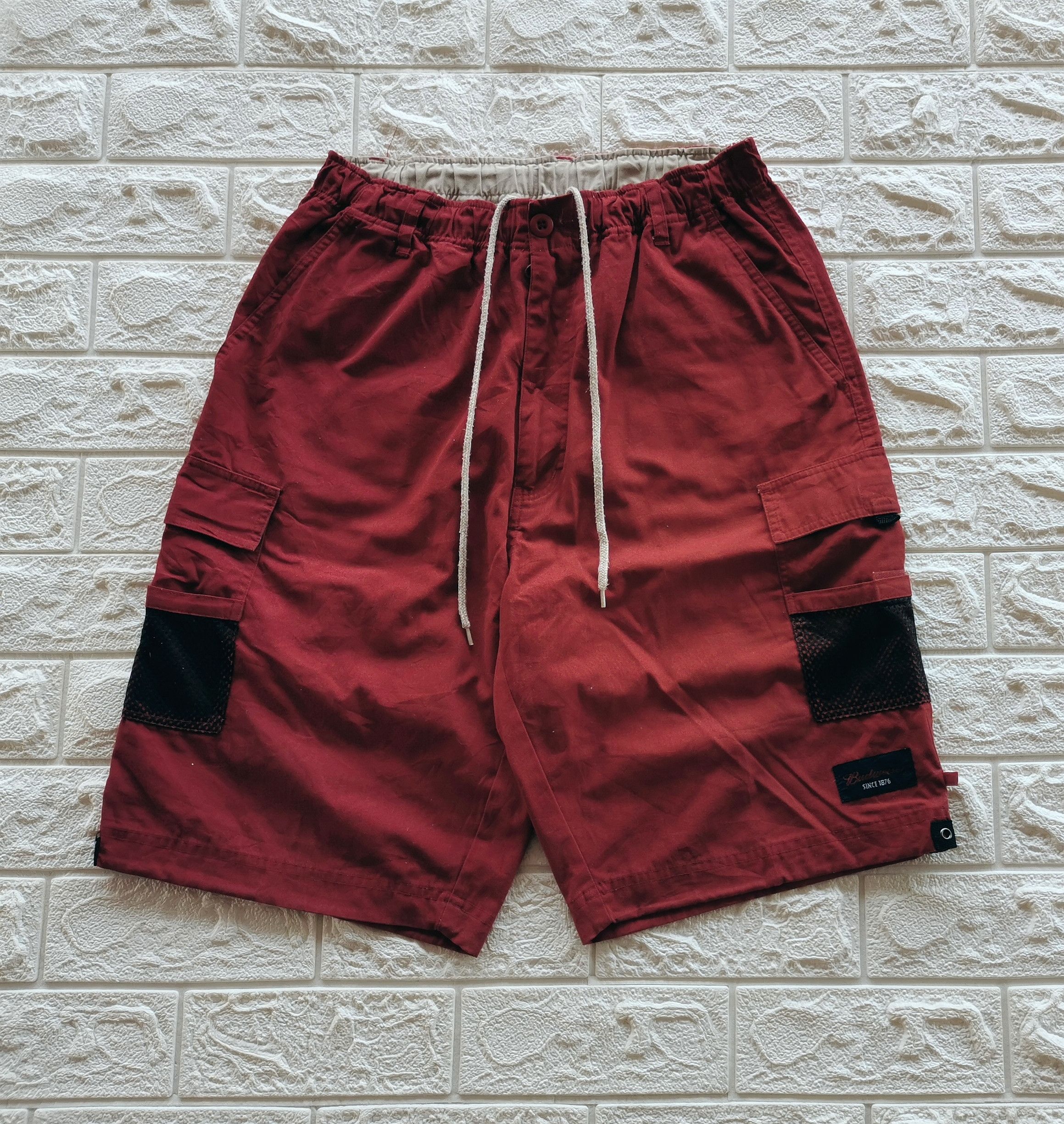Budweiser Vintage Budweiser Cargo Short Red Size US 32 / EU 48 - 1 Thumbnail