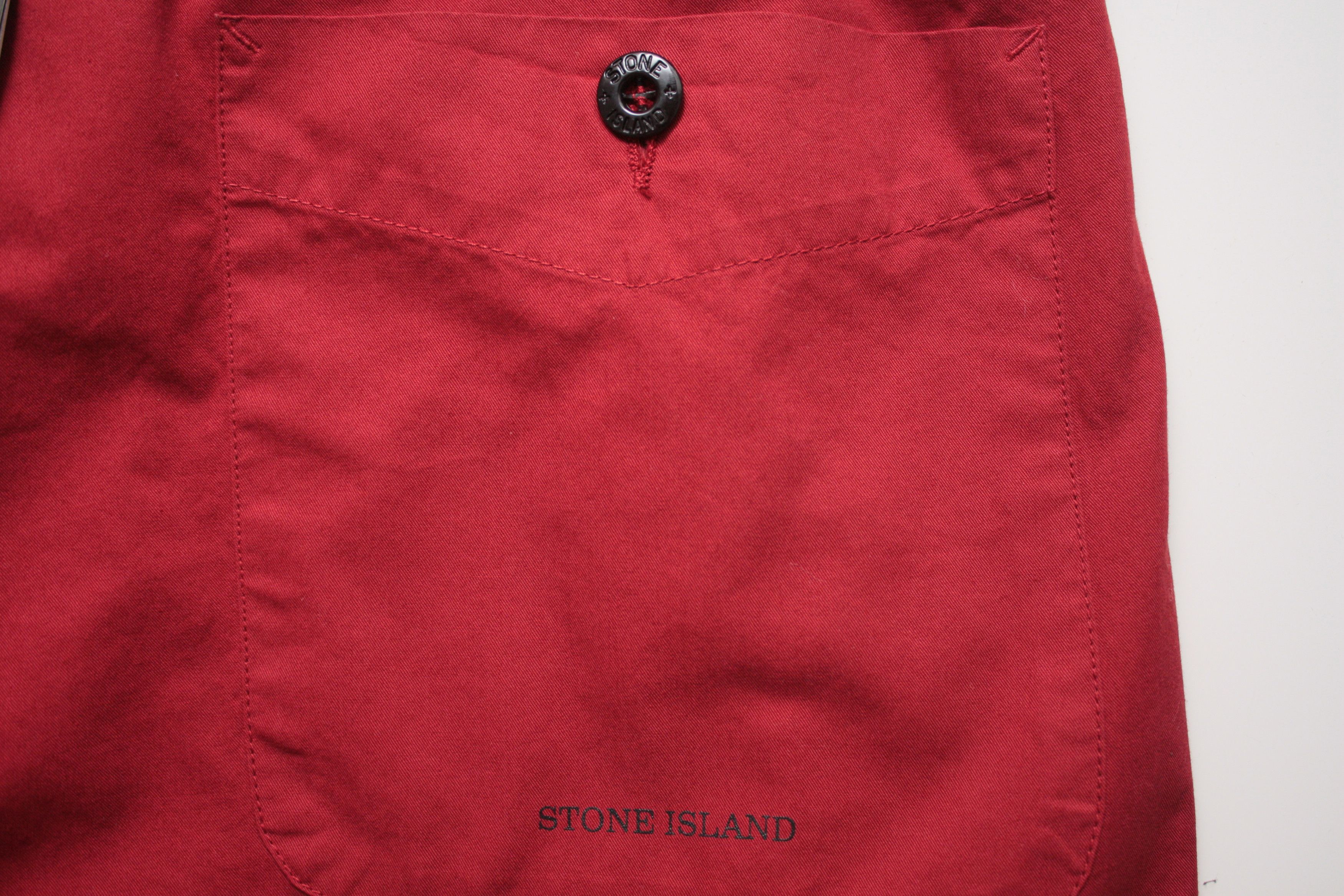 Stone Island Stone Island Red Lightweight Pants Men's 50 SS2001 Size US 34 / EU 50 - 4 Thumbnail